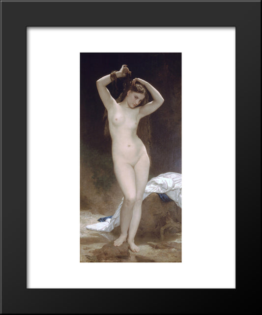 Baigneuse 20x24 Black Modern Wood Framed Art Print Poster by Bouguereau, William Adolphe