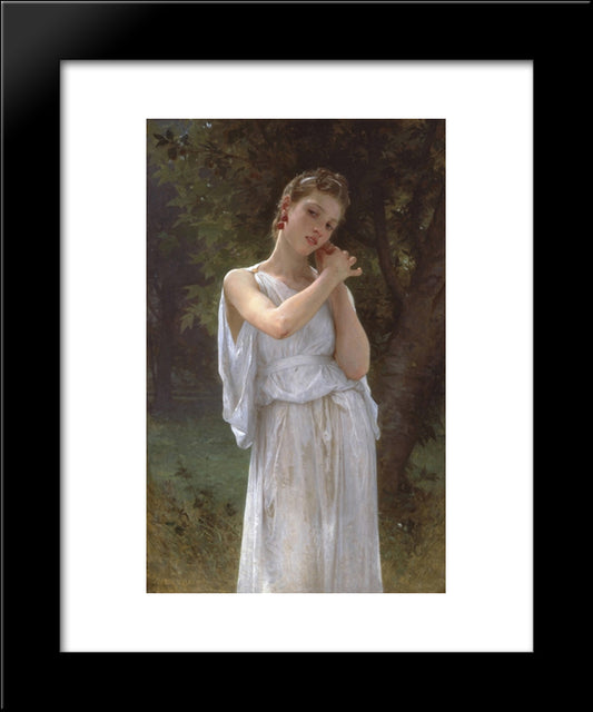 Earrings 20x24 Black Modern Wood Framed Art Print Poster by Bouguereau, William Adolphe