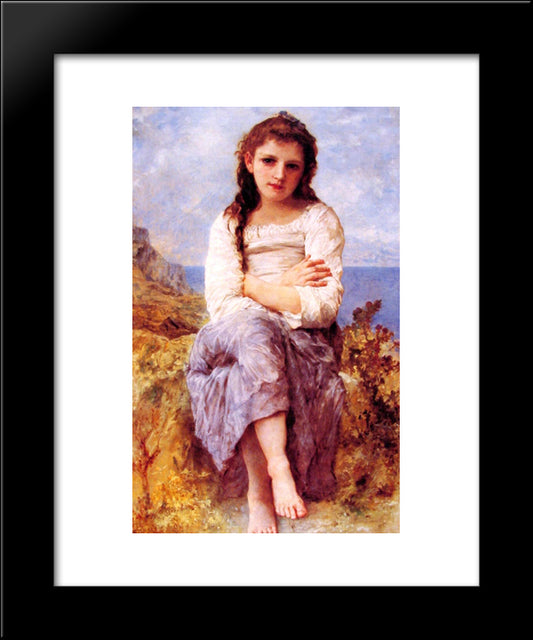 Far Niente 20x24 Black Modern Wood Framed Art Print Poster by Bouguereau, William Adolphe
