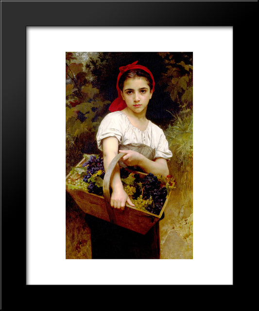 Harvester 20x24 Black Modern Wood Framed Art Print Poster by Bouguereau, William Adolphe