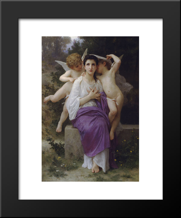 Leveil Heart 20x24 Black Modern Wood Framed Art Print Poster by Bouguereau, William Adolphe