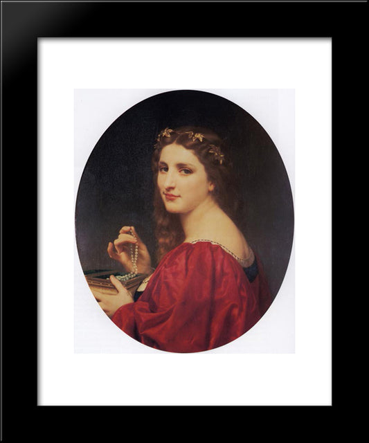 Marguerite 20x24 Black Modern Wood Framed Art Print Poster by Bouguereau, William Adolphe