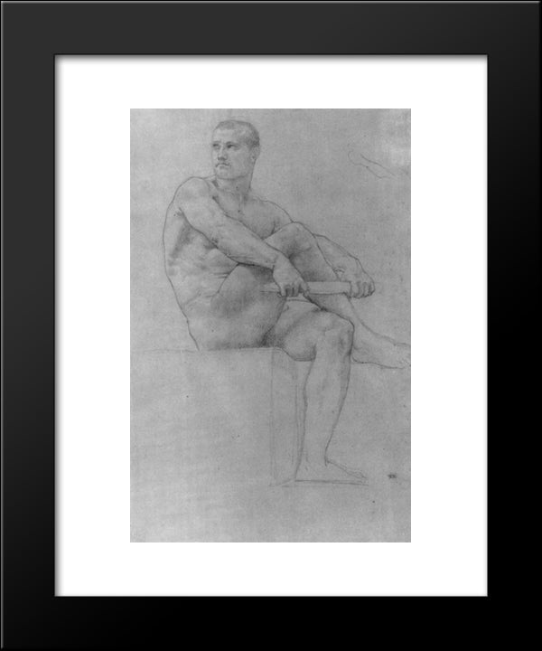 Mars 20x24 Black Modern Wood Framed Art Print Poster by Bouguereau, William Adolphe