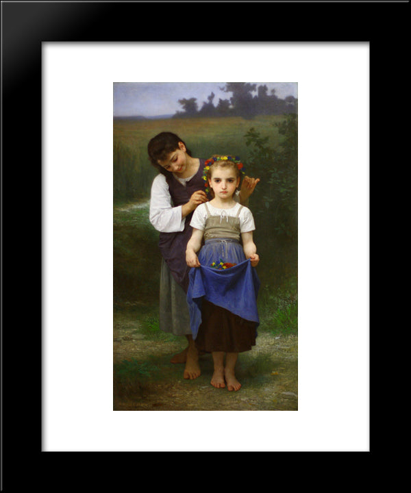 Parure Des Champs 20x24 Black Modern Wood Framed Art Print Poster by Bouguereau, William Adolphe