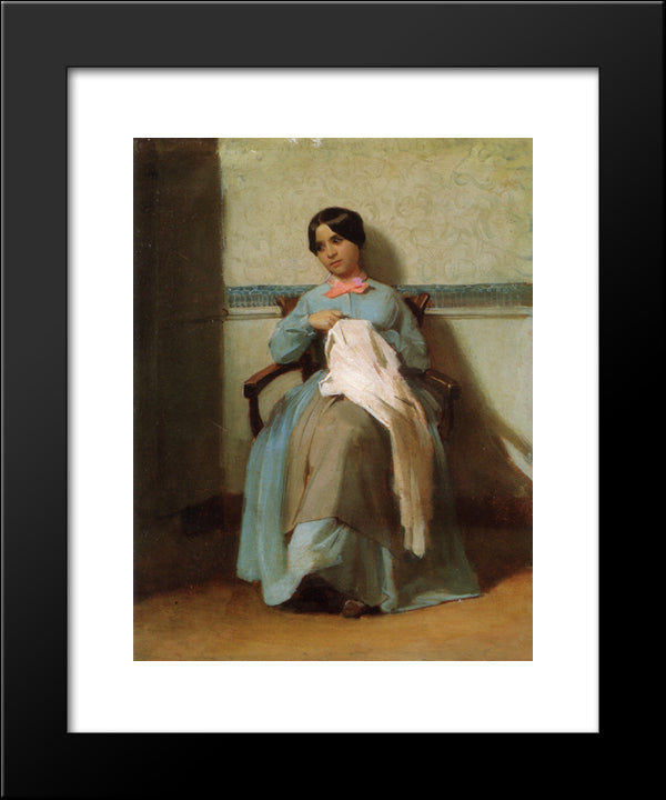 Portrait Of Leonie Bouguereau 20x24 Black Modern Wood Framed Art Print Poster by Bouguereau, William Adolphe
