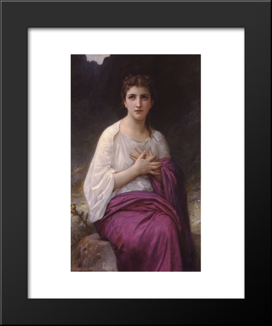 Psyche 20x24 Black Modern Wood Framed Art Print Poster by Bouguereau, William Adolphe