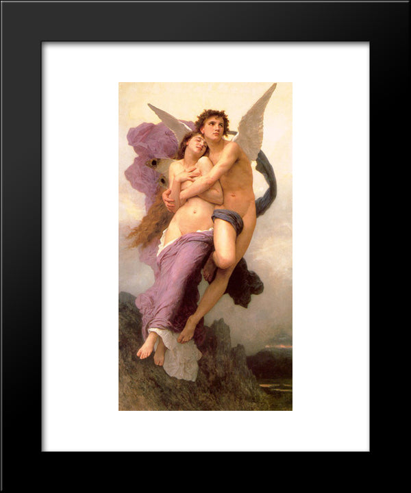 The Abduction Of Psyche 20x24 Black Modern Wood Framed Art Print Poster by Bouguereau, William Adolphe