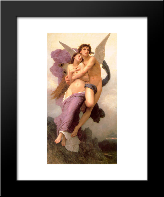 The Abduction Of Psyche 20x24 Black Modern Wood Framed Art Print Poster by Bouguereau, William Adolphe