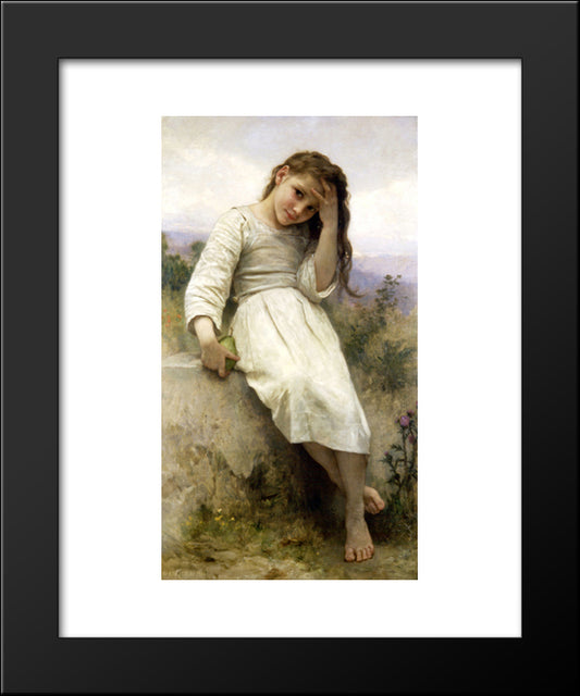 The Little Marauder 20x24 Black Modern Wood Framed Art Print Poster by Bouguereau, William Adolphe