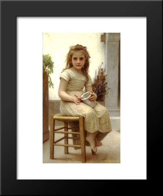 The Snack 20x24 Black Modern Wood Framed Art Print Poster by Bouguereau, William Adolphe