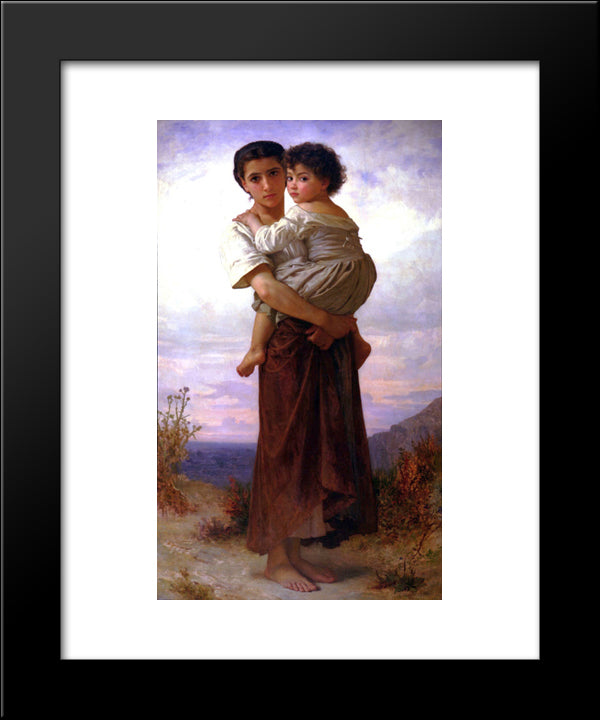 Young Bohemians 20x24 Black Modern Wood Framed Art Print Poster by Bouguereau, William Adolphe