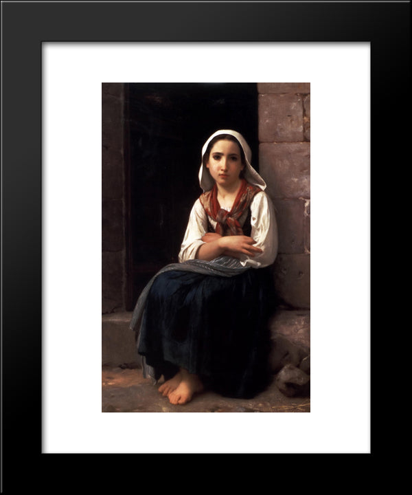 Yvonette 20x24 Black Modern Wood Framed Art Print Poster by Bouguereau, William Adolphe