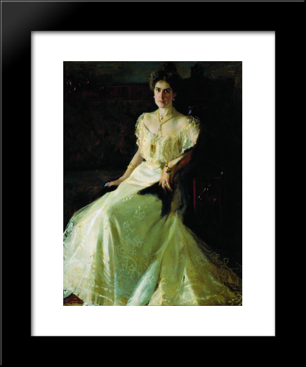 Before The Ball 20x24 Black Modern Wood Framed Art Print Poster by Kustodiev, Boris