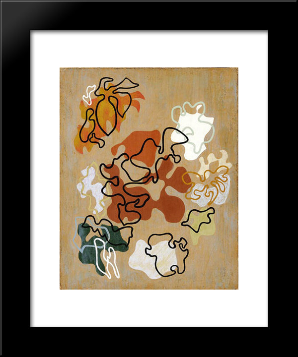 Oak 20x24 Black Modern Wood Framed Art Print Poster by Strzeminski, Wladyslaw