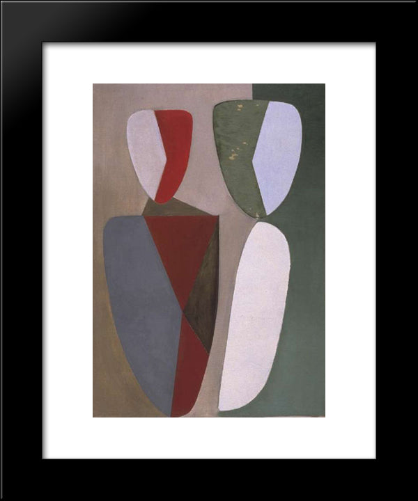 La Femme Blonde 20x24 Black Modern Wood Framed Art Print Poster by Paalen, Wolfgang