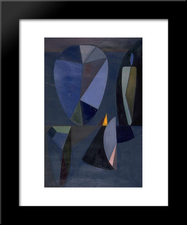 La Roue De L'Orage 20x24 Black Modern Wood Framed Art Print Poster by Paalen, Wolfgang