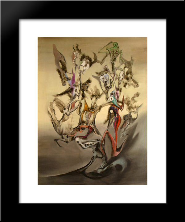 Taches Solaires 20x24 Black Modern Wood Framed Art Print Poster by Paalen, Wolfgang