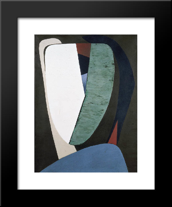 Tete 20x24 Black Modern Wood Framed Art Print Poster by Paalen, Wolfgang