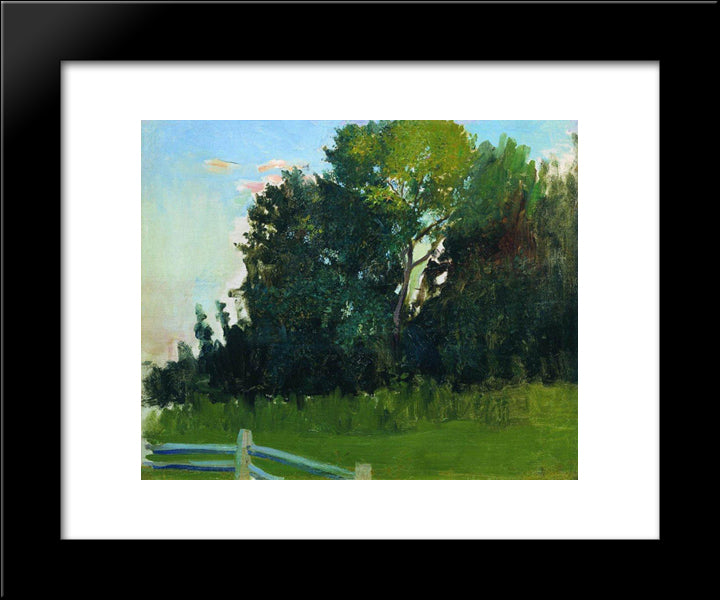 Dunka'S Grove. In The Estate Of Polenovs 20x24 Black Modern Wood Framed Art Print Poster by Kustodiev, Boris