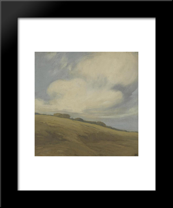 Clouds Over A California Hillside 20x24 Black Modern Wood Framed Art Print Poster by Martinez, Xavier