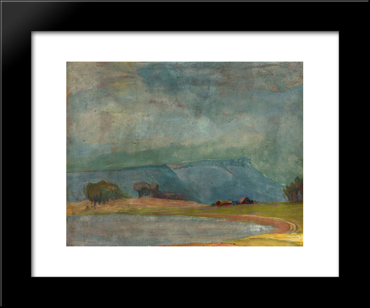 Dodge Ranch 20x24 Black Modern Wood Framed Art Print Poster by Martinez, Xavier