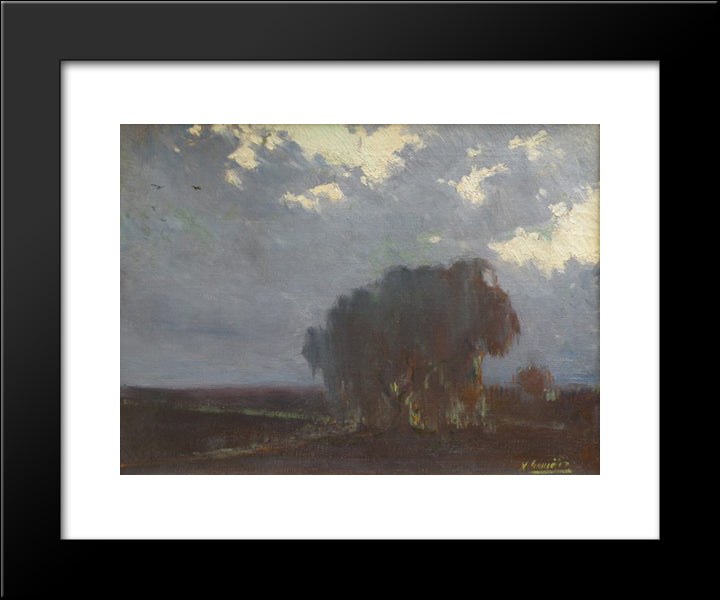 Nocturne 20x24 Black Modern Wood Framed Art Print Poster by Martinez, Xavier