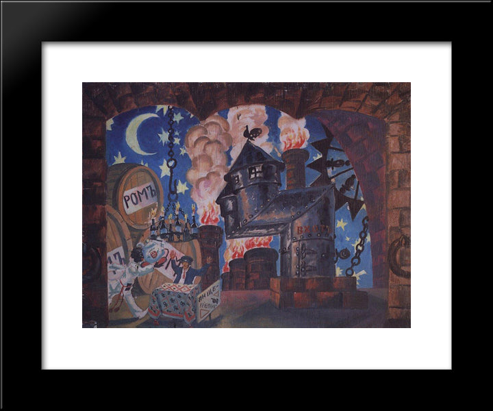 England 20x24 Black Modern Wood Framed Art Print Poster by Kustodiev, Boris