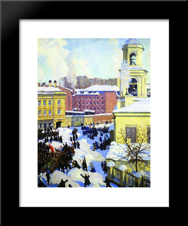 42793 20x24 Black Modern Wood Framed Art Print Poster by Kustodiev, Boris