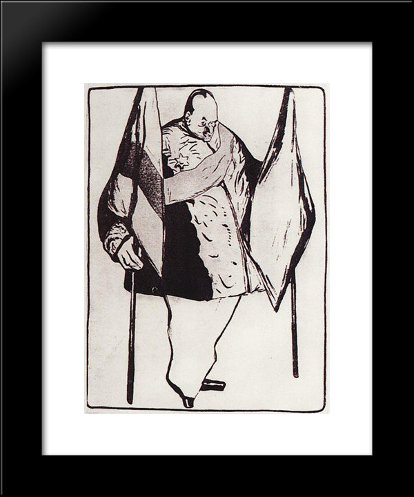 Finance Minister Sergei Witte 20x24 Black Modern Wood Framed Art Print Poster by Kustodiev, Boris