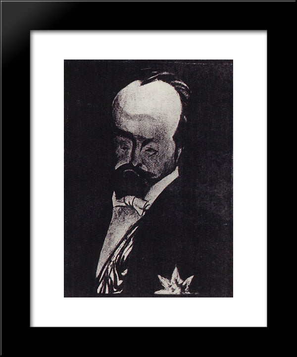 Finance Minister V.N. Kokovtsoff 20x24 Black Modern Wood Framed Art Print Poster by Kustodiev, Boris