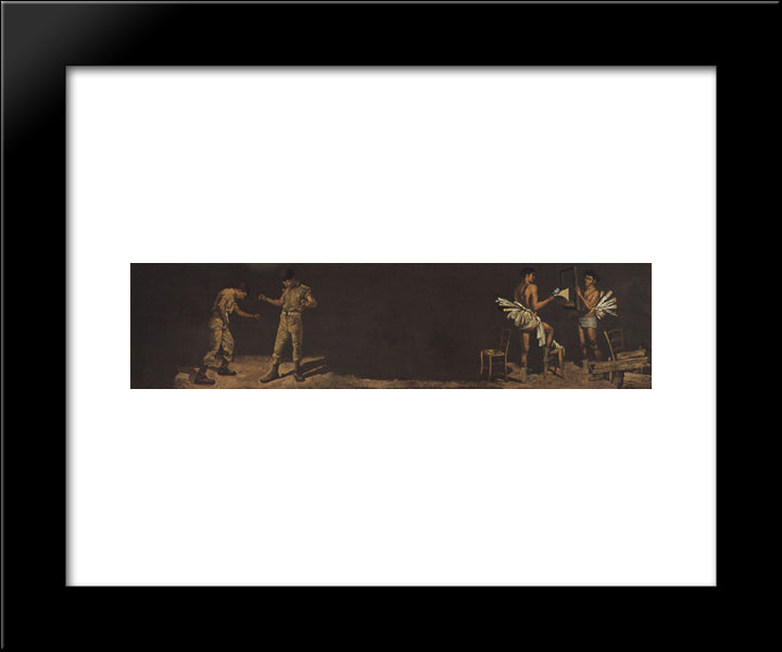 Dancing In Real Life And In The Theatre 20x24 Black Modern Wood Framed Art Print Poster by Tsaroychis, Yiannis