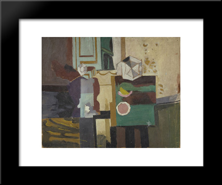 Still Life On Yellowish Background 20x24 Black Modern Wood Framed Art Print Poster by Tsaroychis, Yiannis