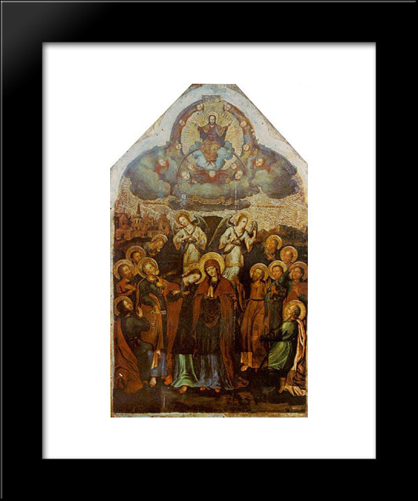 Ascension. 20x24 Black Modern Wood Framed Art Print Poster by Kondzelevych, Yov