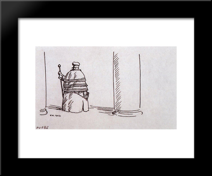 Porter 20x24 Black Modern Wood Framed Art Print Poster by Kustodiev, Boris