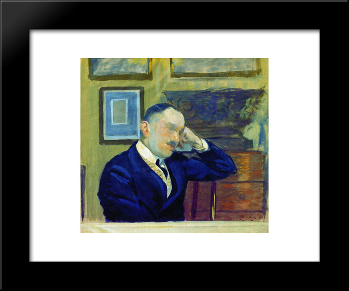 Portrait Of V.N.Argutinsky-Dolgorukov 20x24 Black Modern Wood Framed Art Print Poster by Kustodiev, Boris