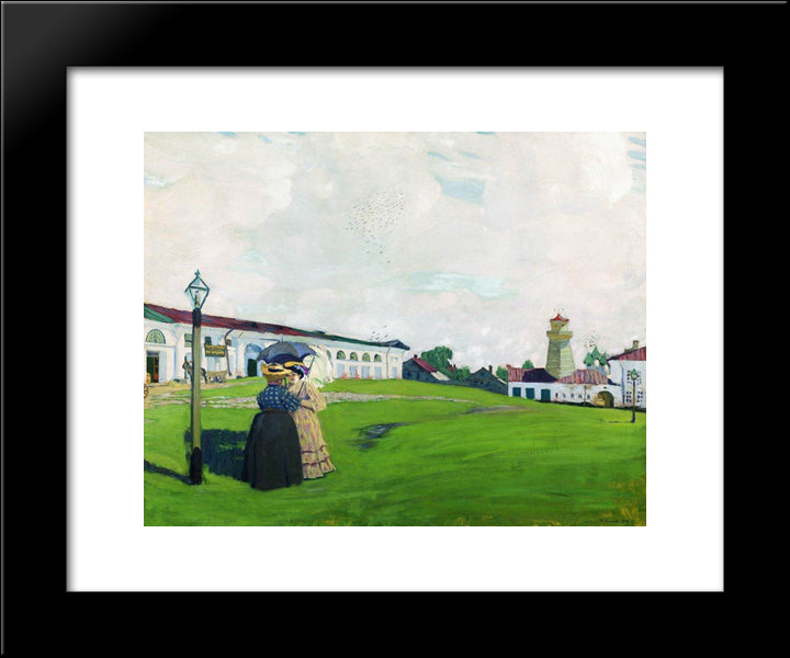 Province (Kostroma) 20x24 Black Modern Wood Framed Art Print Poster by Kustodiev, Boris