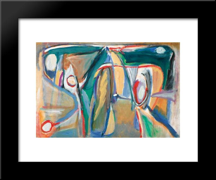 Sans Titre (Paris, Rue Git - Le - Coeur) 20x24 Black Modern Wood Framed Art Print Poster by van Velde, Bram