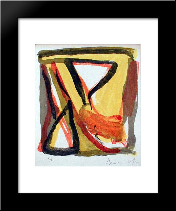Vif 20x24 Black Modern Wood Framed Art Print Poster by van Velde, Bram
