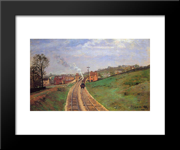 Lordship Lane Station, Dulwich 20x24 Black Modern Wood Framed Art Print Poster by Pissarro, Camille