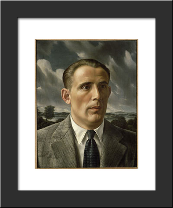 J. Bergmans 20x24 Black Modern Wood Framed Art Print Poster by Willink, Carel