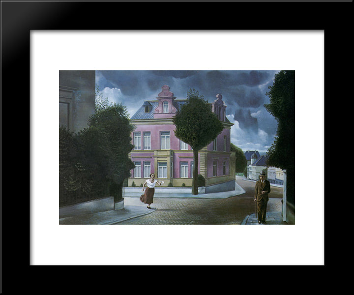 Jobstijding 20x24 Black Modern Wood Framed Art Print Poster by Willink, Carel