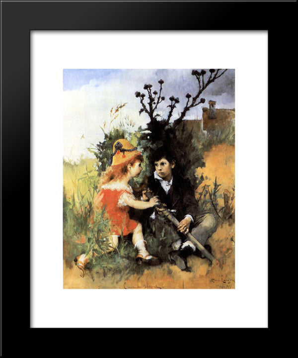 Clair Obscur 20x24 Black Modern Wood Framed Art Print Poster by Larsson, Carl