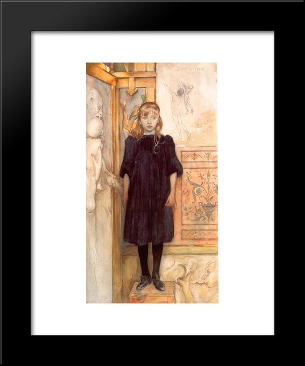 Suzanne 20x24 Black Modern Wood Framed Art Print Poster by Larsson, Carl