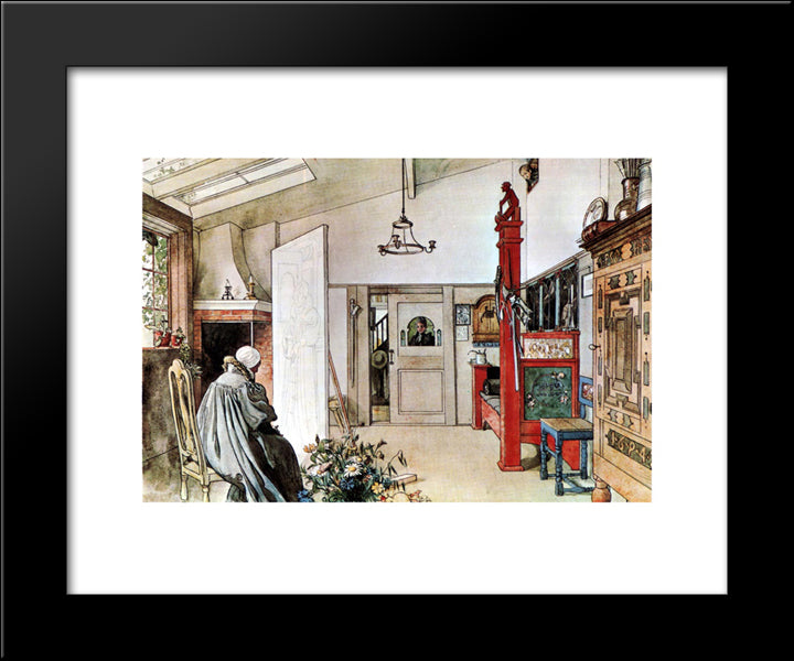 The Studio 20x24 Black Modern Wood Framed Art Print Poster by Larsson, Carl