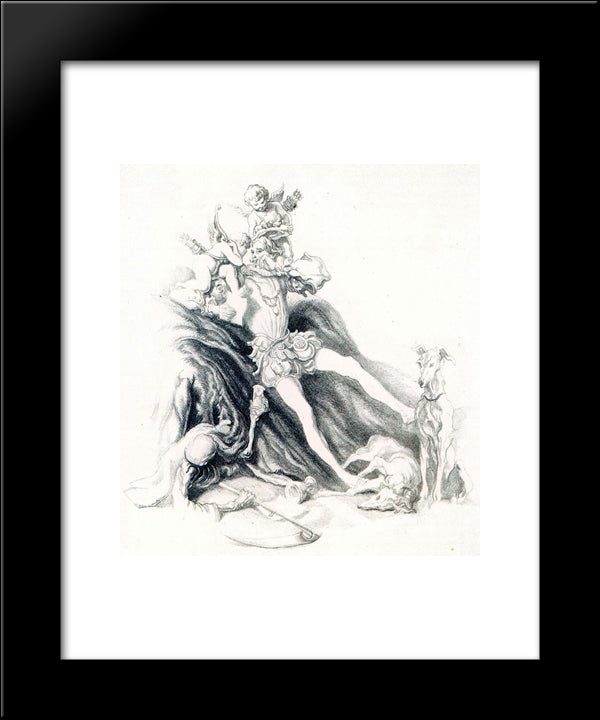 Don Juan Tenorio 20x24 Black Modern Wood Framed Art Print Poster by Tejada, Carlos Saenz de