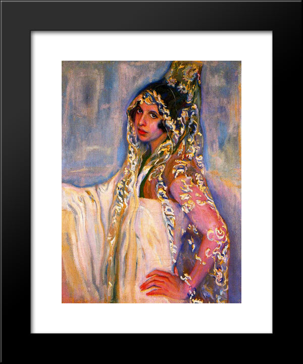 Portrait Of Benvenuti Gonzalez Del Campillo 20x24 Black Modern Wood Framed Art Print Poster by Tejada, Carlos Saenz de
