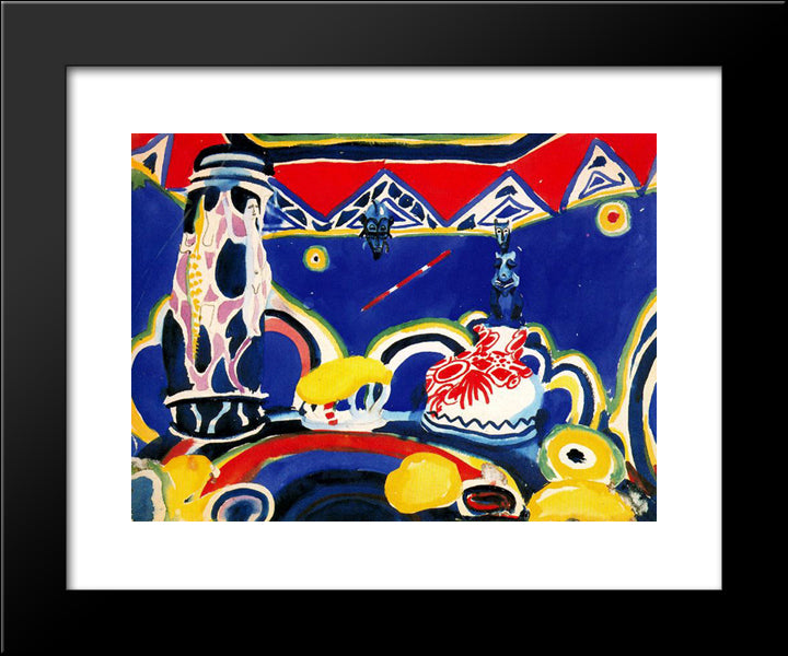 Sketch Of Decoration For The Hall Of The Study Of H. De La Mata 20x24 Black Modern Wood Framed Art Print Poster by Tejada, Carlos Saenz de