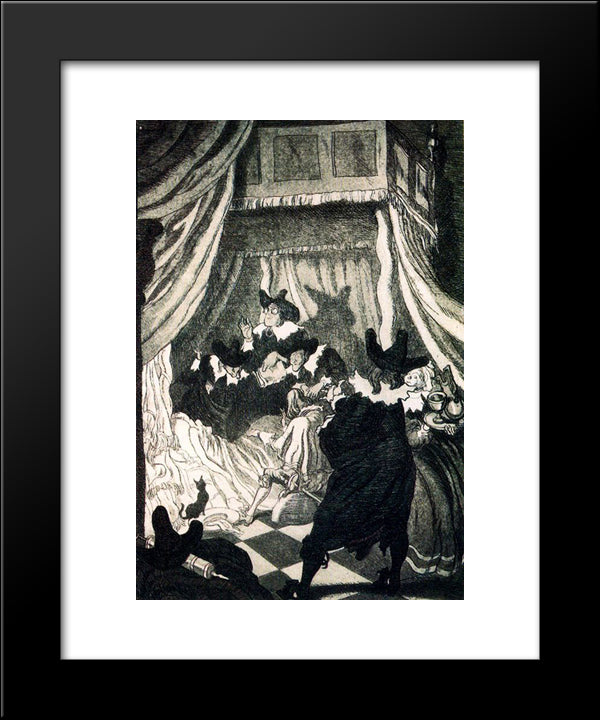The Anglo - Spanish 20x24 Black Modern Wood Framed Art Print Poster by Tejada, Carlos Saenz de