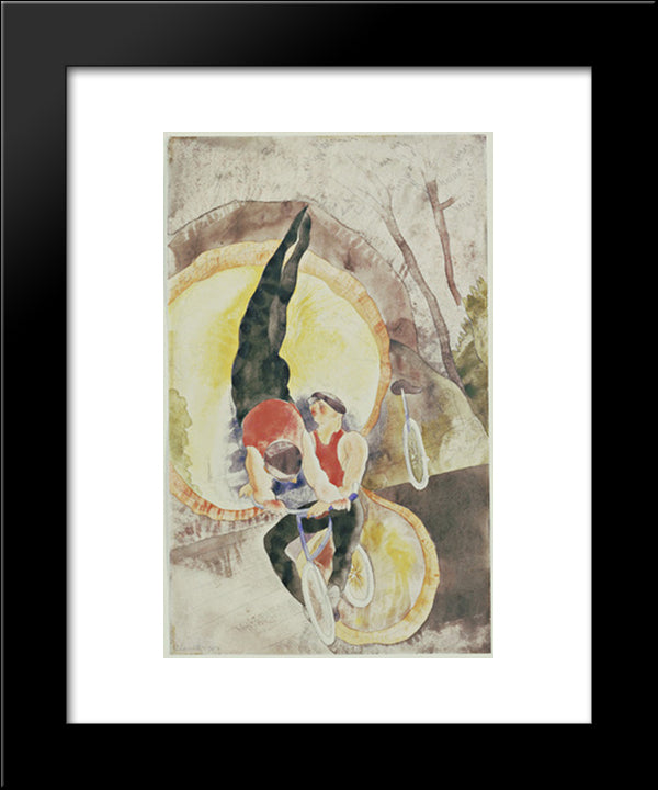 Acrobats 20x24 Black Modern Wood Framed Art Print Poster by Demuth, Charles
