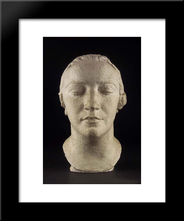 Mme Derain 20x24 Black Modern Wood Framed Art Print Poster by Despiau, Charles